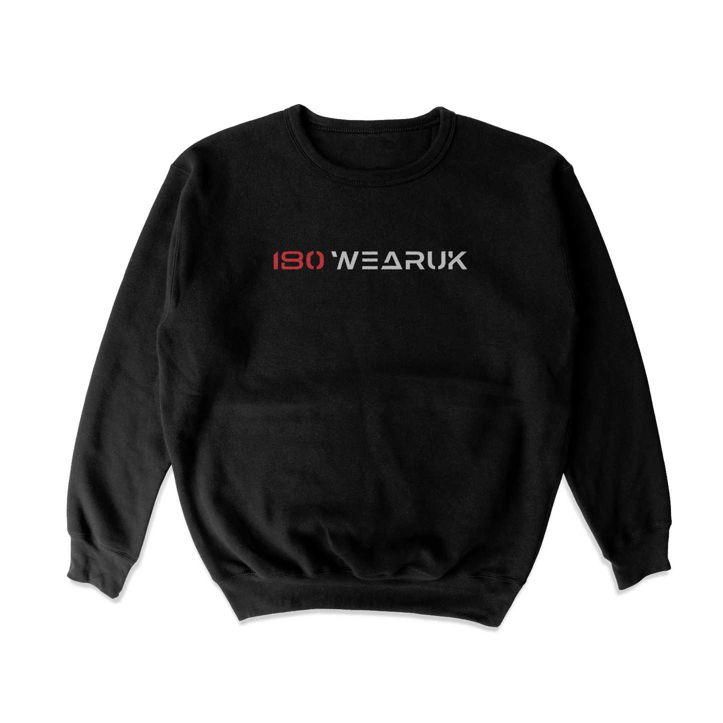 180WEARUK BLACK SWEATER - WHITE/RED
