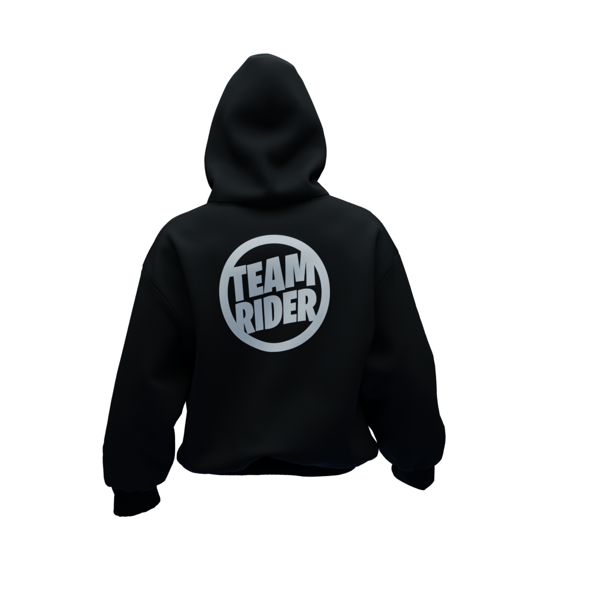 TEAM RIDER HOODIE-BLACK/WHITE