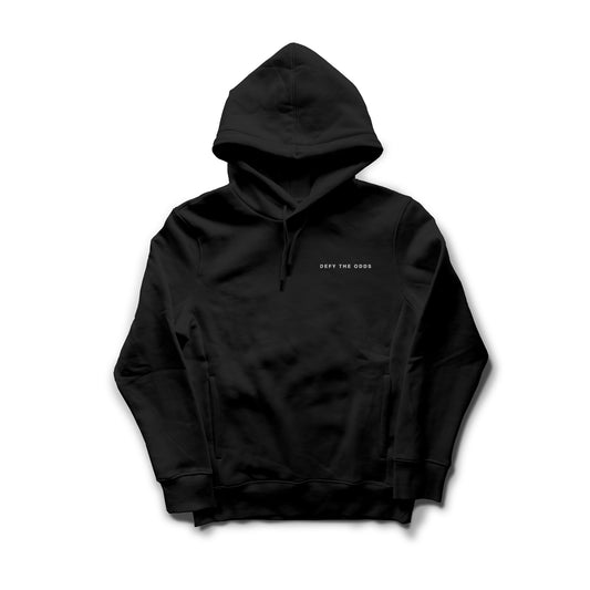 DEFY THE ODDS HOODIE - BLACK/WHITE