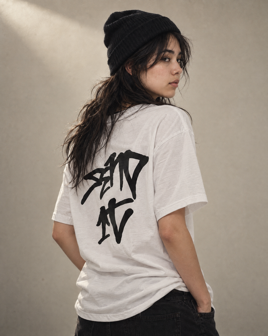 SEND IT T-SHIRT - BLACK/WHITE