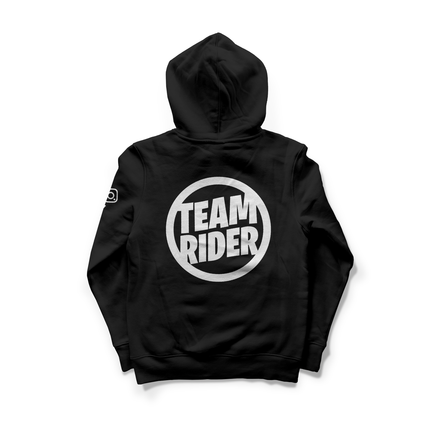 TEAM RIDER HOODIE-BLACK/WHITE