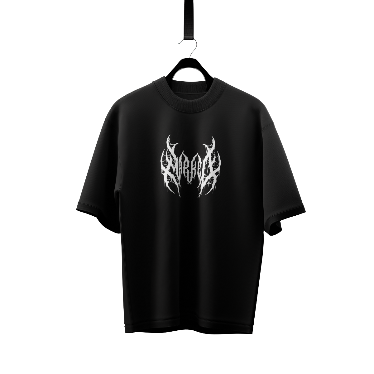 MARKED OVERSIZED T-SHIRT/BLACK