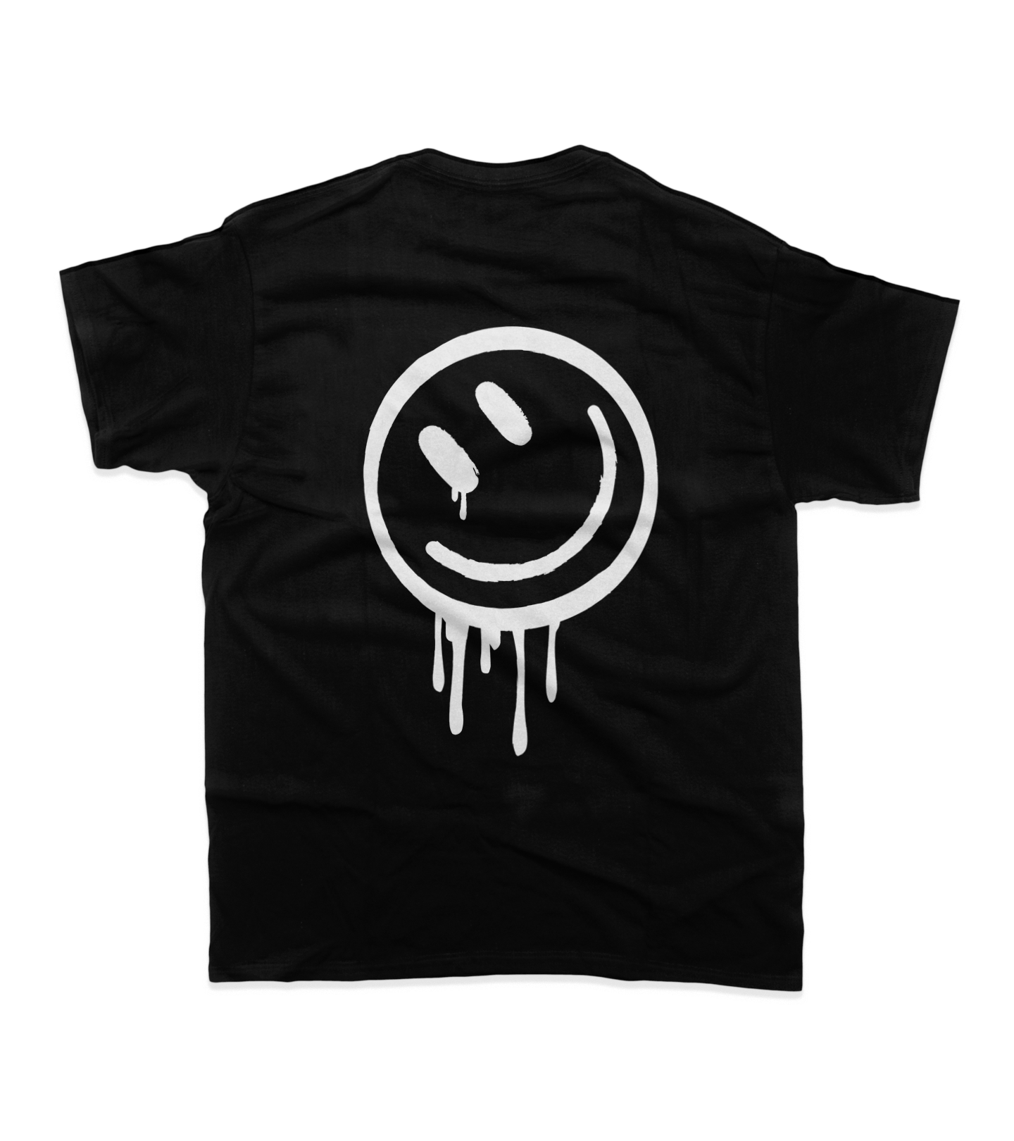 SMILEY DRIP T-SHIRT - BLACK