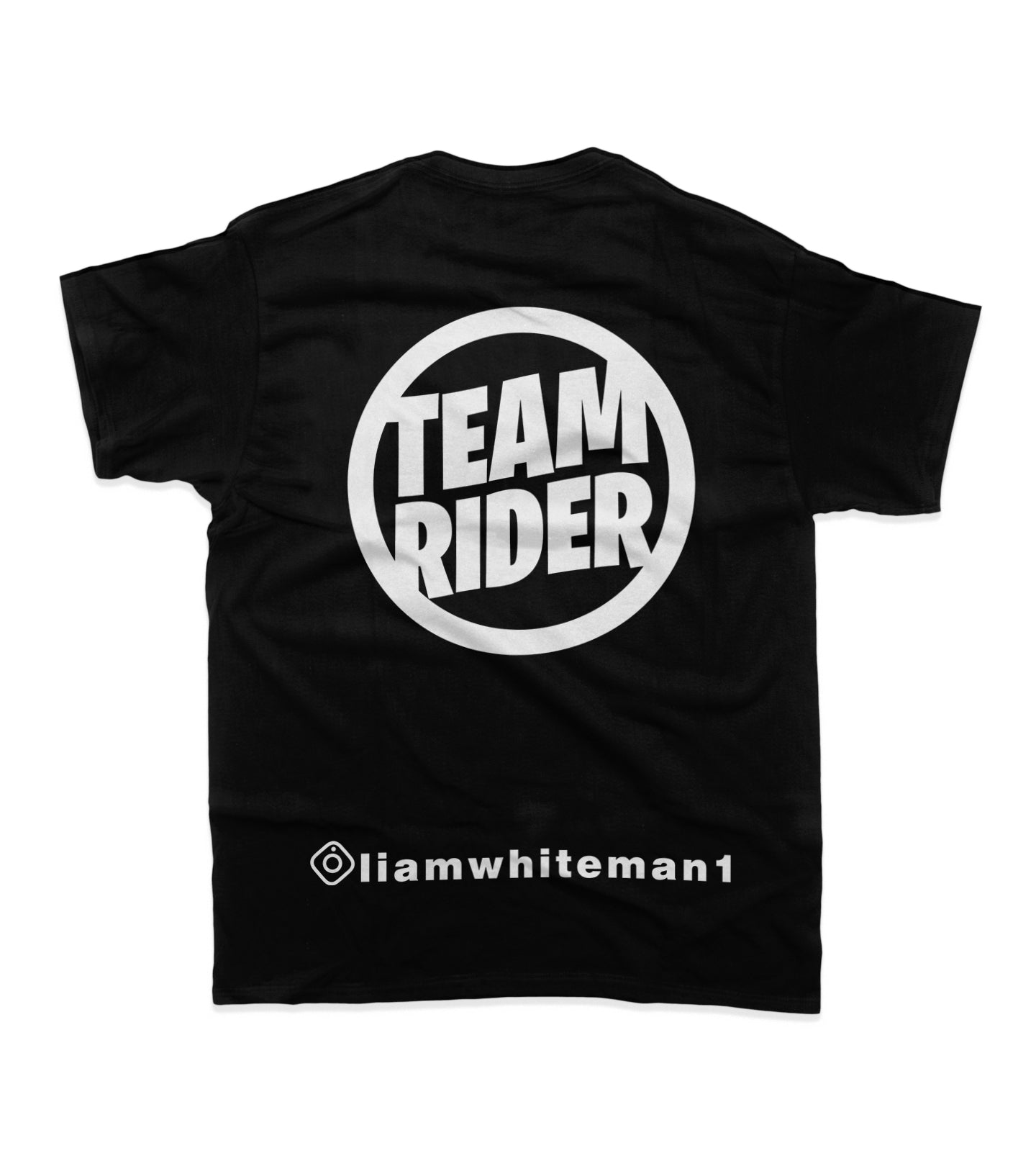 TEAM RIDER T-SHIRT - BLACK/WHITE