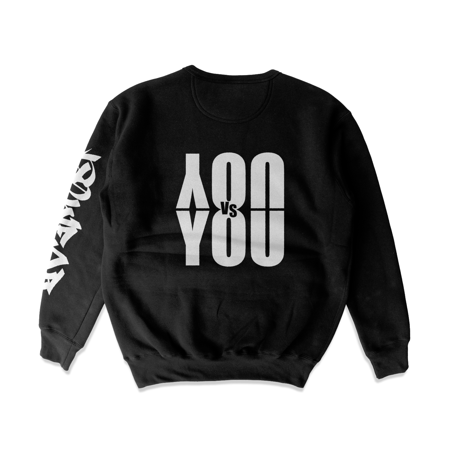 BLACK YOU VS YOU SWEATER - BLACK/WHITE