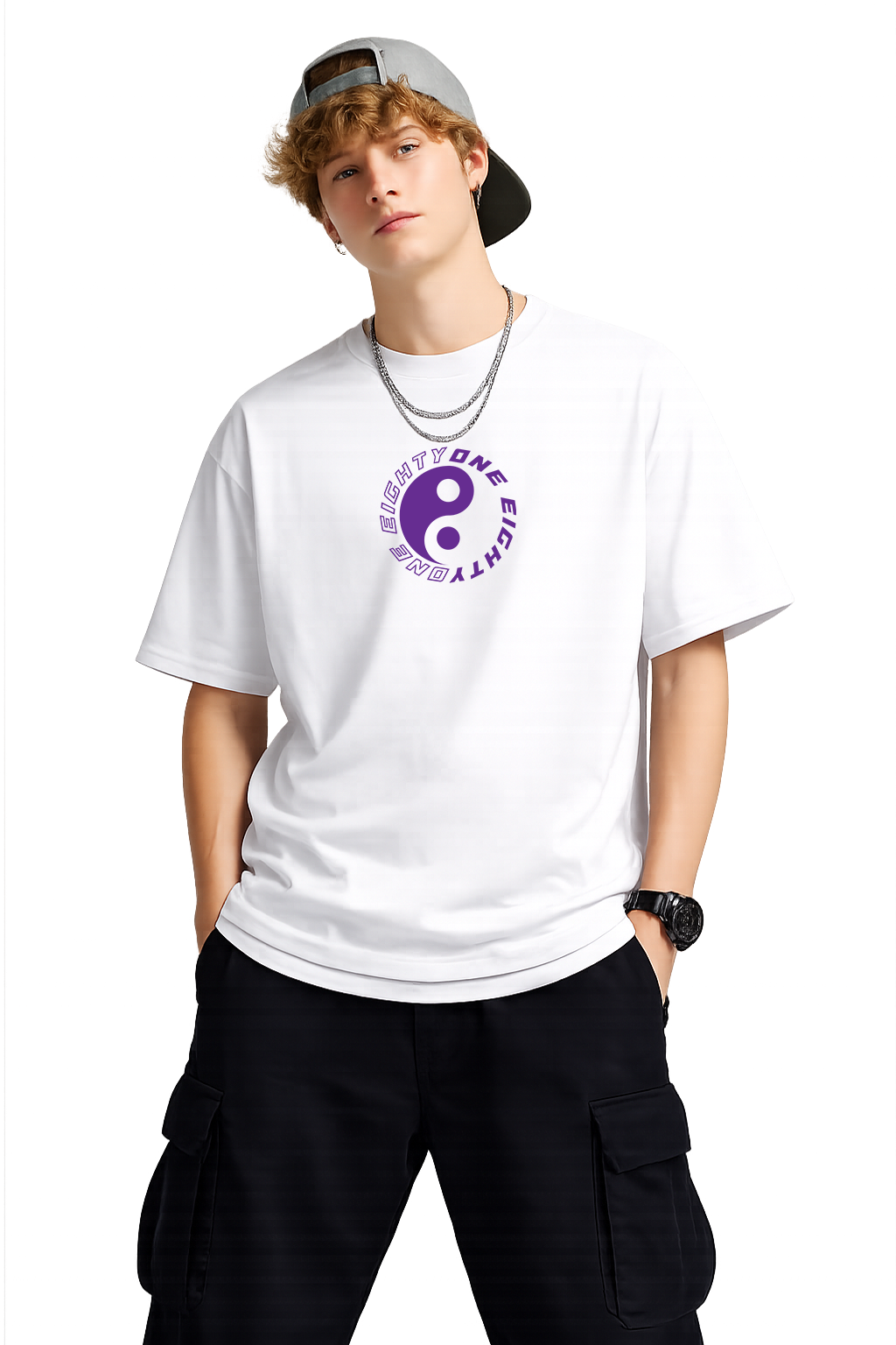 Yin & Yang White T-Shirt