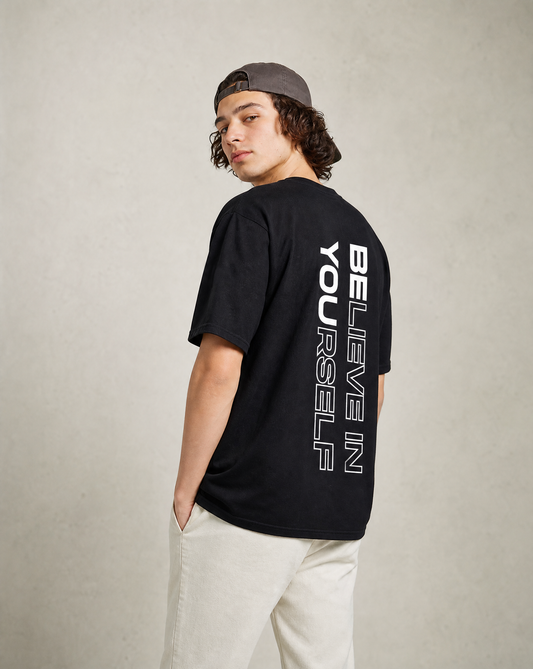 BEYOU - BELIEVE IN YOURSELF T-SHIRT - BLACK