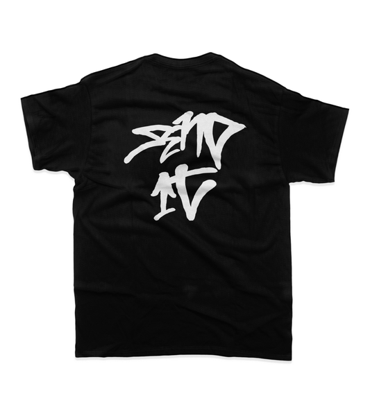 SEND IT T-SHIRT - BLACK/WHITE
