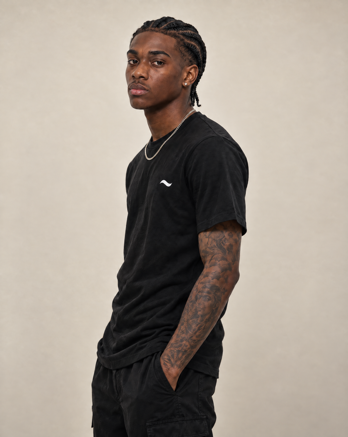 WEAR ONE EIGHTY T-SHIRT - BLACK/WHITE