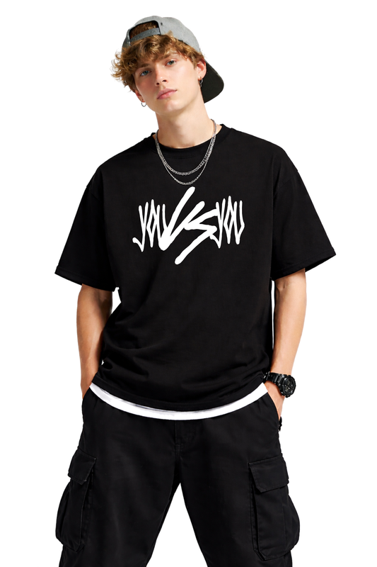 YOU VS YOU TAG T-SHIRT - BLACK