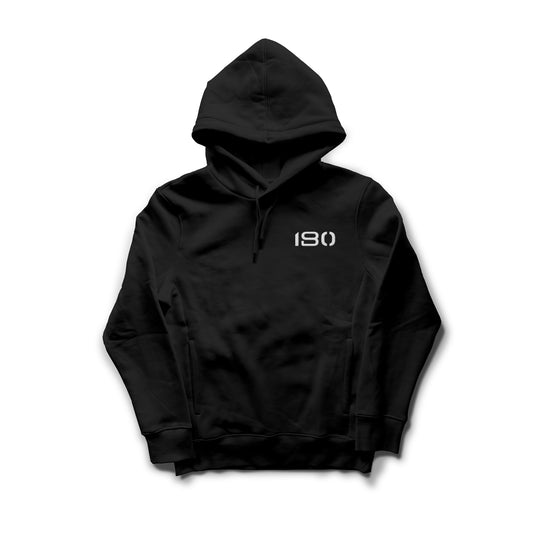 YOU VS YOU BLACK HOODIE - BLACK/WHITE
