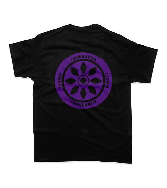 180wearuk Purple Wheel T-shirt