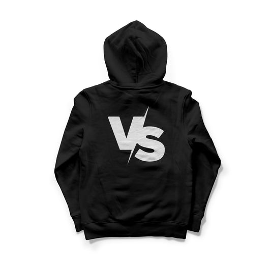 BLACK VERSUS HOODIE - BLACK/WHITE
