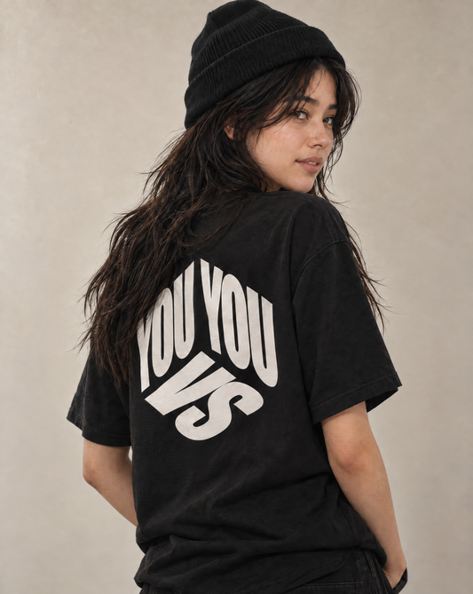 YOU VS YOU CUBE TEE - BLACK