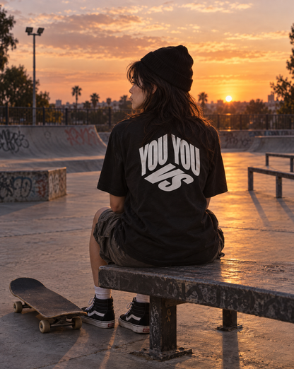 YOU VS YOU CUBE TEE - BLACK
