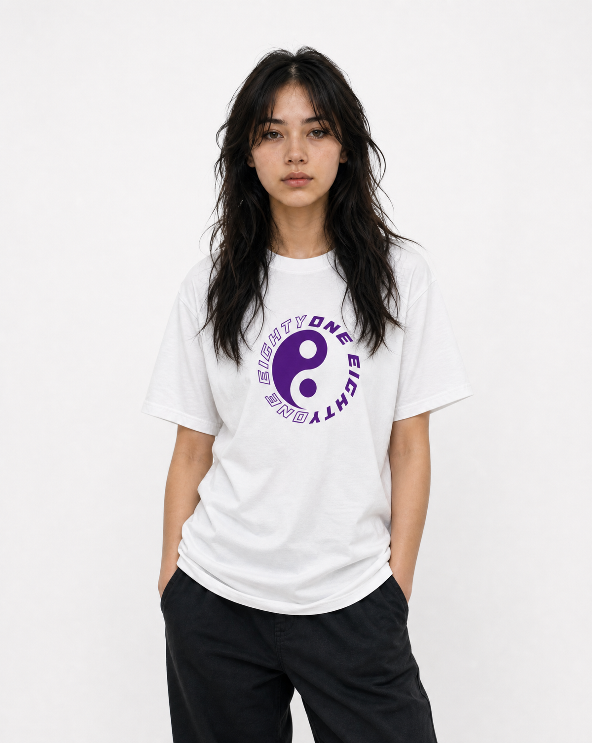 Yin & Yang White T-Shirt