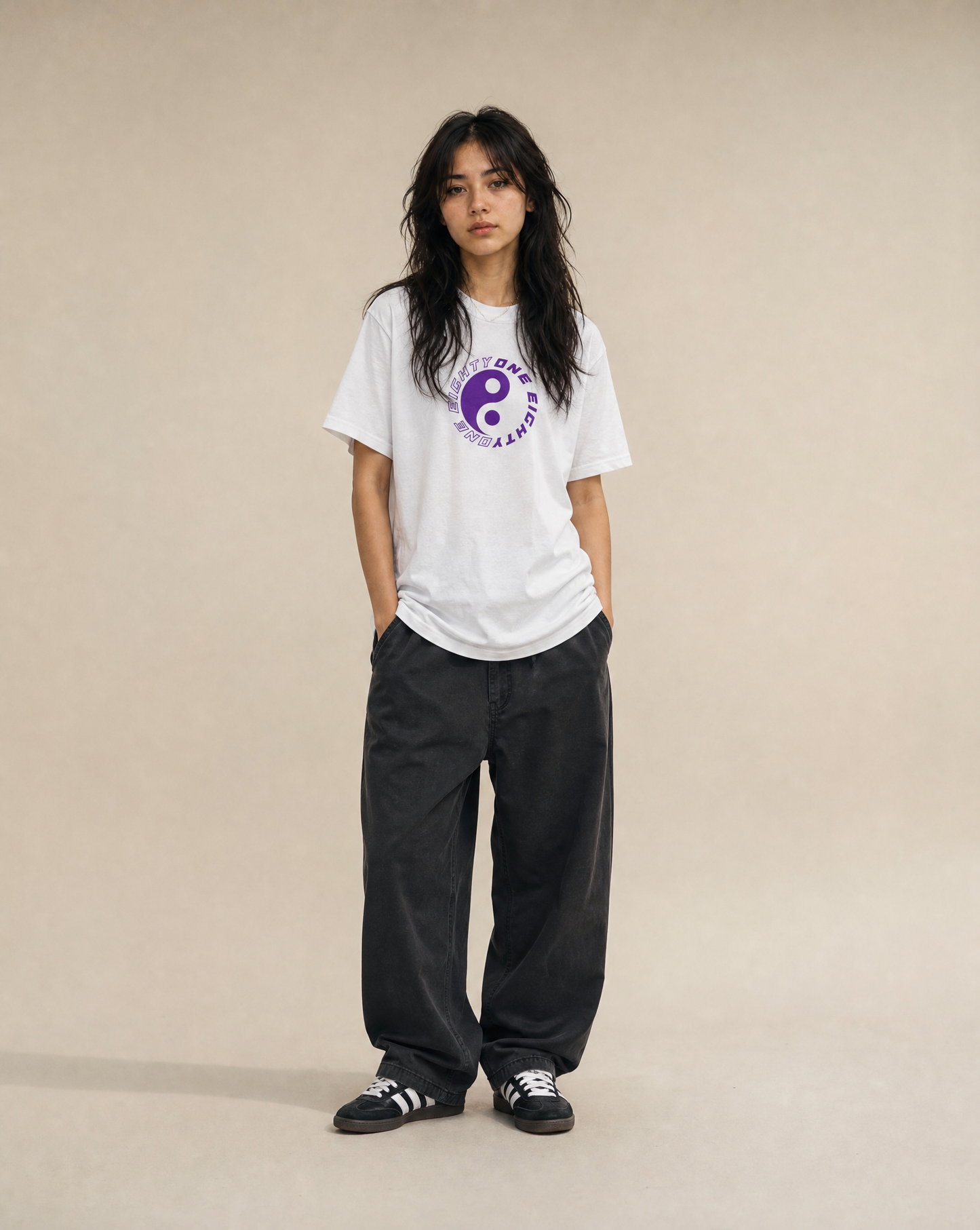 Yin & Yang White T-Shirt