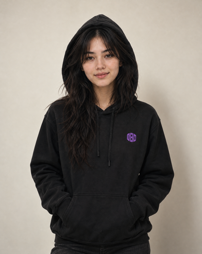 180 DRIP HOODIE - WHITE/PURPLE