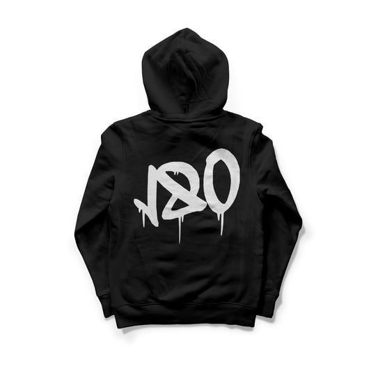 180 DRIP HOODIE - WHITE/PURPLE