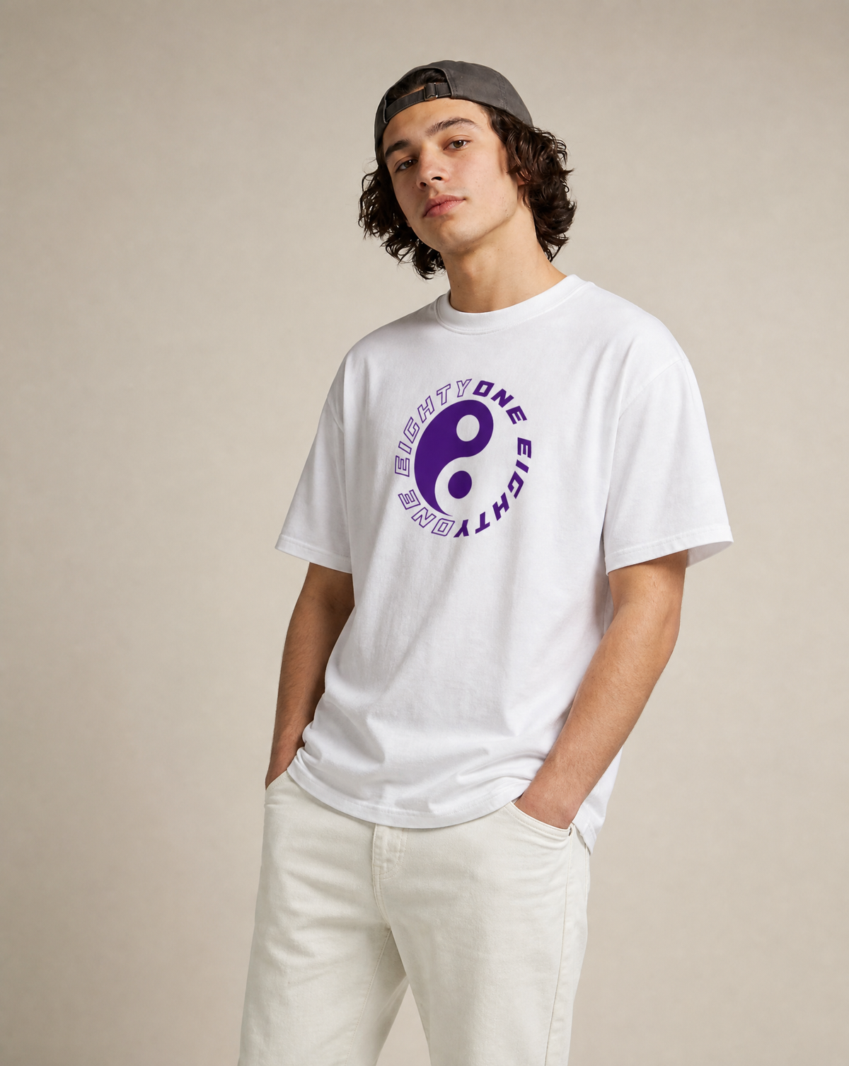 Yin & Yang White T-Shirt