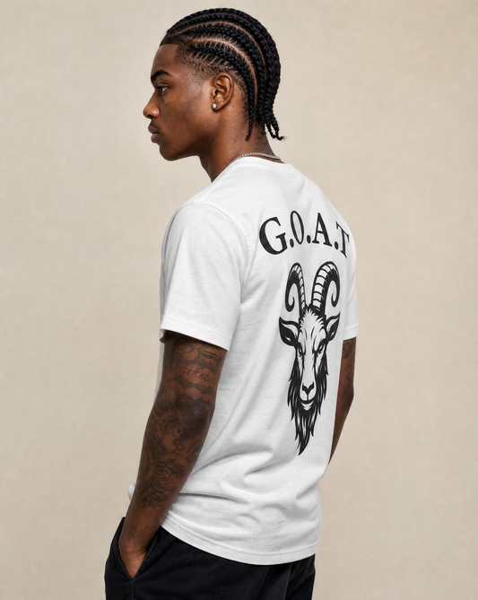 GREATEST OF ALL TIME T-SHIRT-BLACK/WHITE