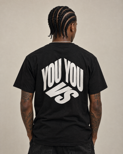 YOU VS YOU CUBE TEE - BLACK