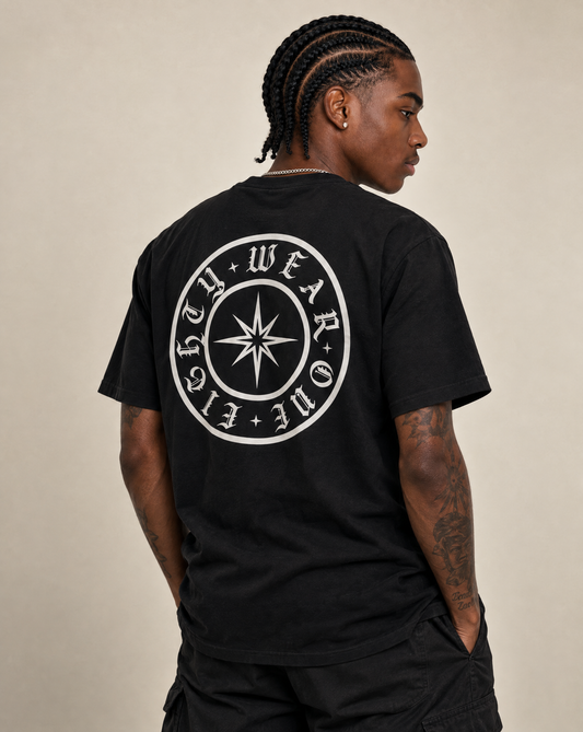 WEAR ONE EIGHTY T-SHIRT - BLACK/WHITE
