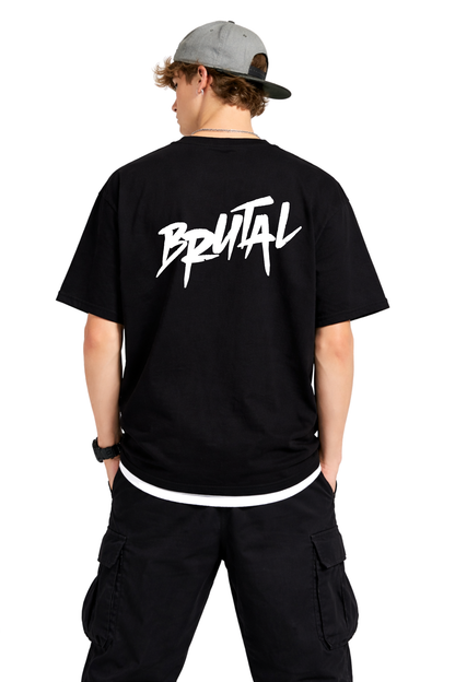 BLACK BRUTAL T-SHIRT - BLACK