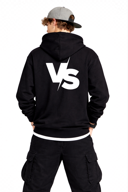 BLACK VERSUS HOODIE - BLACK/WHITE