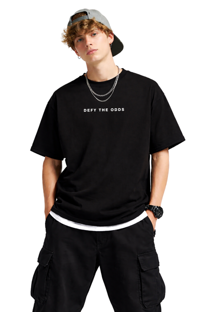 DEFY THE ODDS T-SHIRT - BLACK