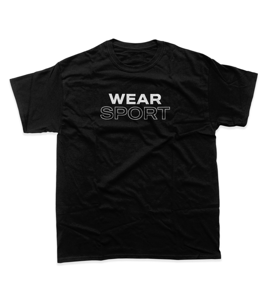 WEAR SPORT T-SHIRT - BLACK/WHITE