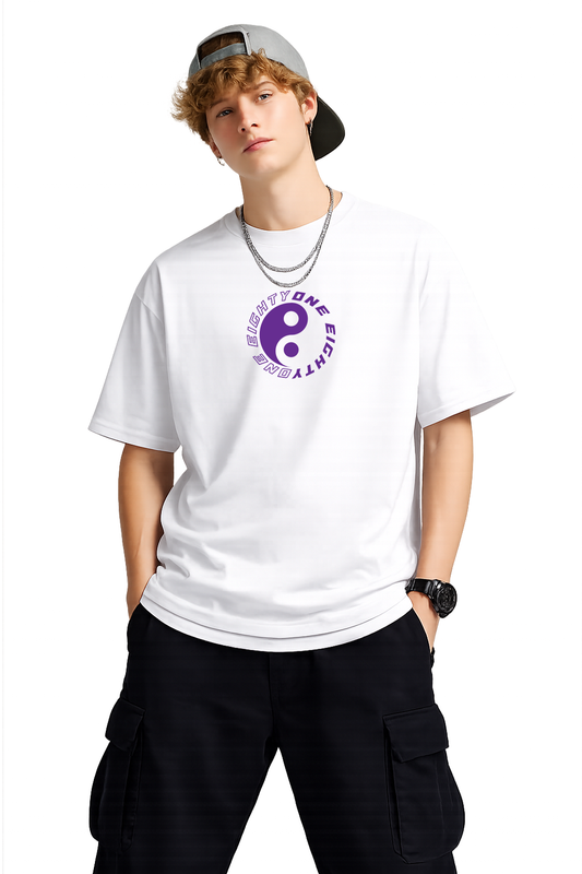Yin & Yang White T-Shirt