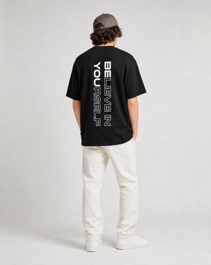 BEYOU - BELIEVE IN YOURSELF T-SHIRT - BLACK