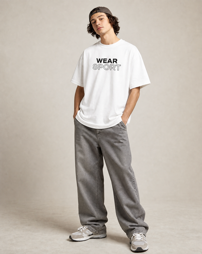 WEAR SPORT T-SHIRT - BLACK/WHITE