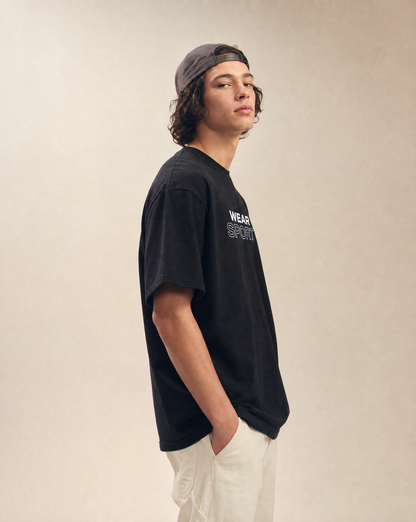 WEAR SPORT T-SHIRT - BLACK/WHITE