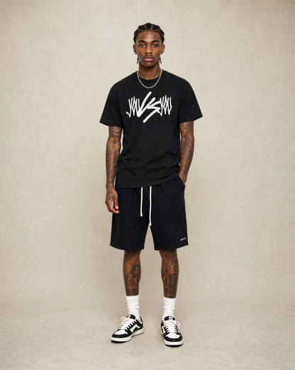 YOU VS YOU TAG T-SHIRT - BLACK