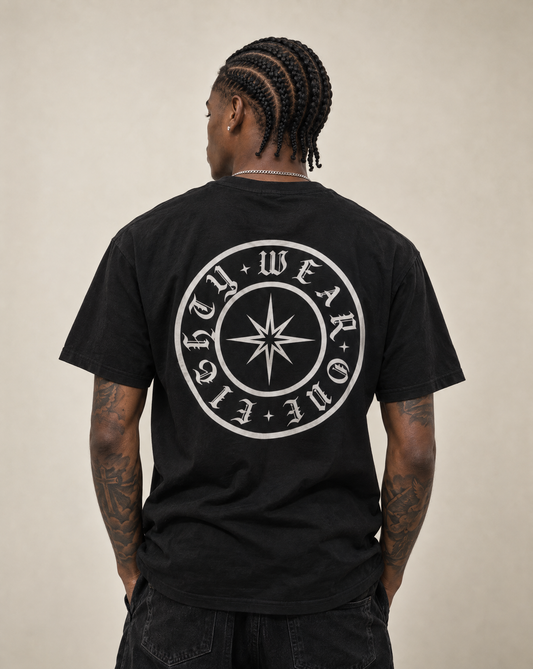 WEAR ONE EIGHTY T-SHIRT - BLACK/WHITE