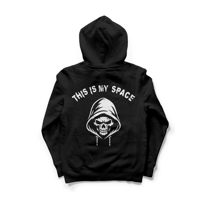 THIS IS MY SPACE HOODIE- BLACK/WHITE